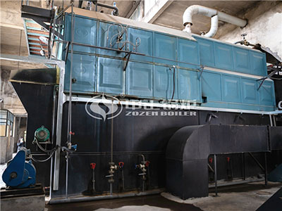 ZOZEN tri-drum biomass boiler 15 ton capacity in the textile plant