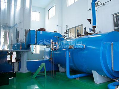 gas-fired thermal oil heater with heat recovery generator