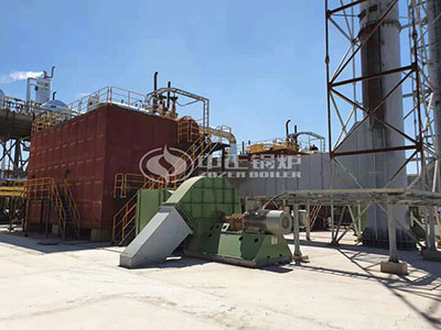 ZOZEN SZS series gas-fired boiler is on the project site of large chemical enterprise in Uzbekistan