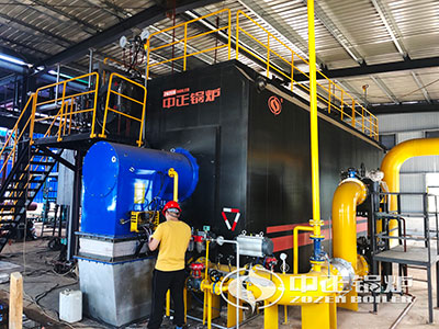 ZOZEN SZS series gas-fired steam boiler was debugged on site