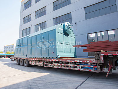 Shipment site of ZOZEN tri-drum biomass boiler