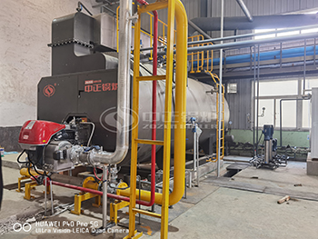 6 Ton Gas Fuel Fire Tube Boiler in Artificial Turf Production