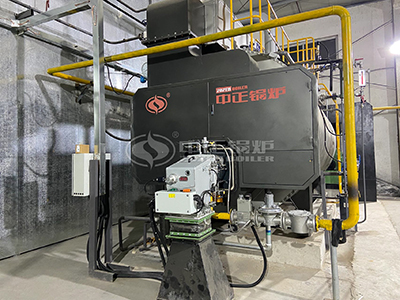 15 tph fire tube boiler with gas fuel