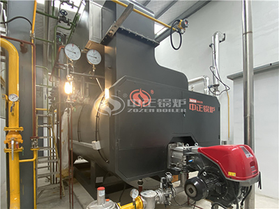 ZOZEN 6000kg gas-fired steam boiler on site