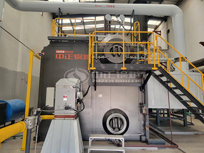The actual condition of ZOZEN gas steam boiler in Siemens's plant