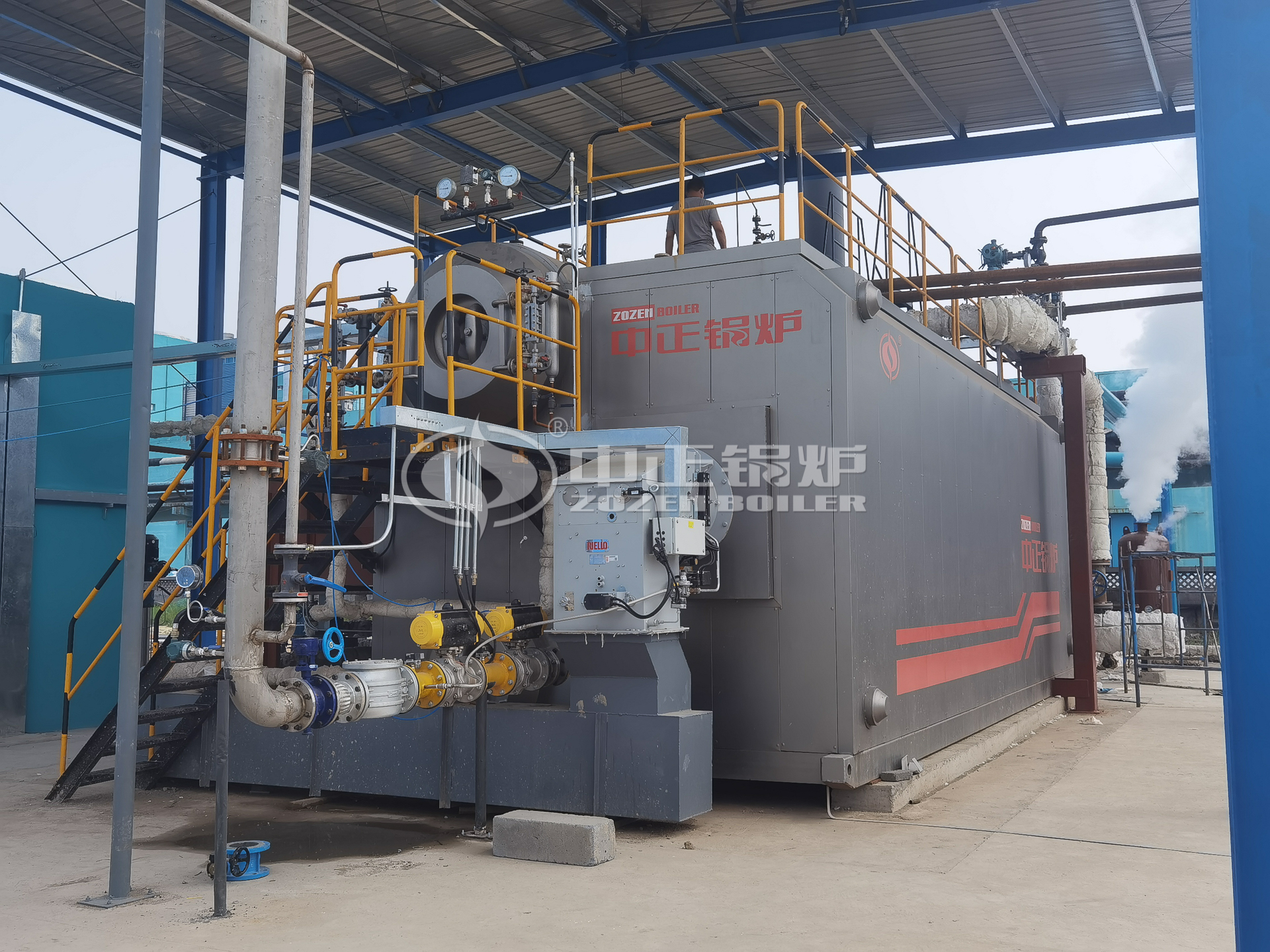 SZS Series of Condensing Gas/oil Fired Steam Boiler