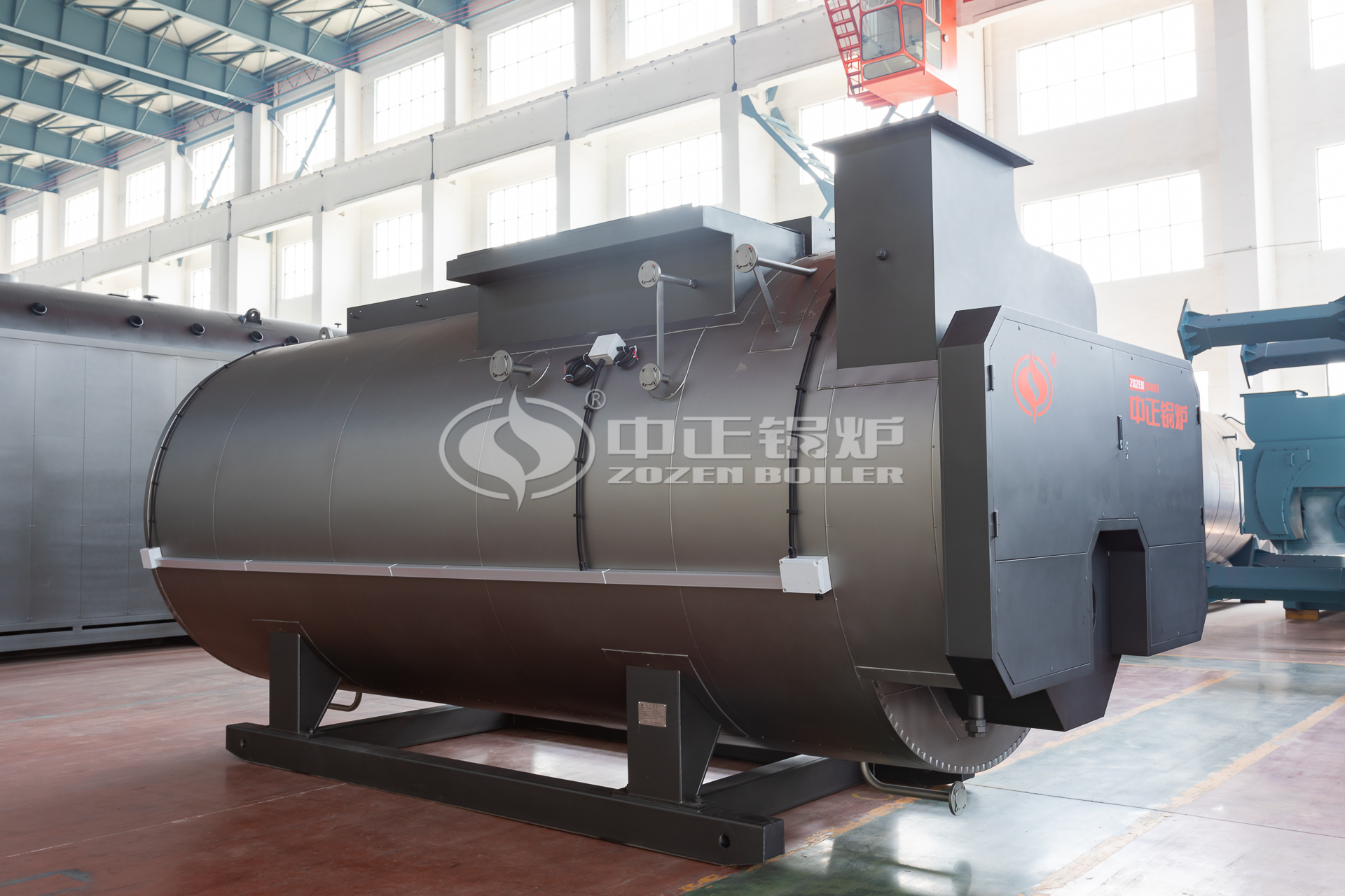 Gas(oil) fired hot water boiler